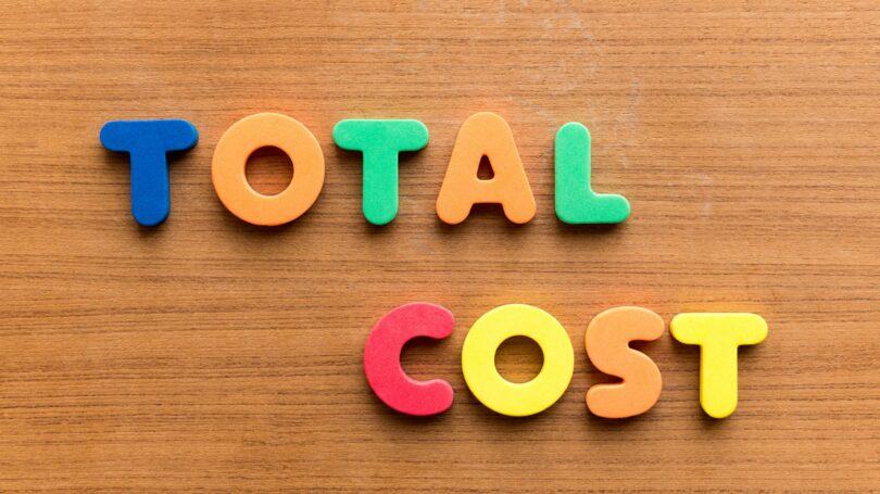 Total Cost Colorful Letters Wooden Table – Money Crashers Total Cost Colorful Letters Wooden Table