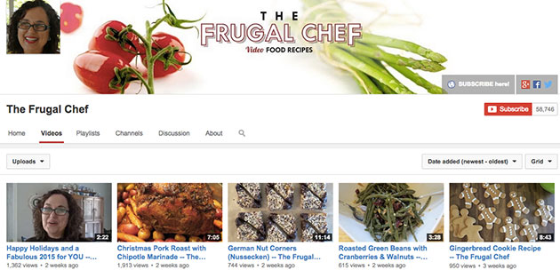 the frugal chef youtube