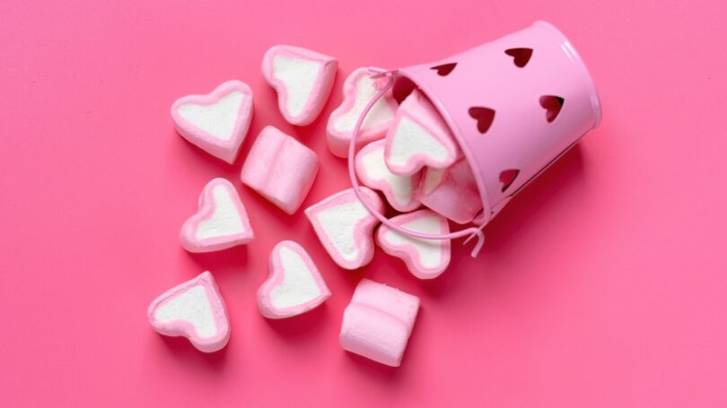 Heart Shaped Marshmallows Pink Tin Valentines Day Candy – Money Crashers Heart Shaped Marshmallows Pink Tin Valentines Day Candy