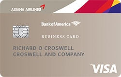 asiana airlines business visa card