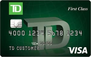 td first class visa signature credit card