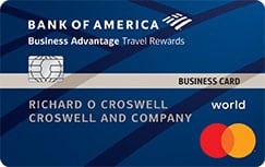 Bank Of America Business Advantage Travel Rewards World Mastercard Credit Card