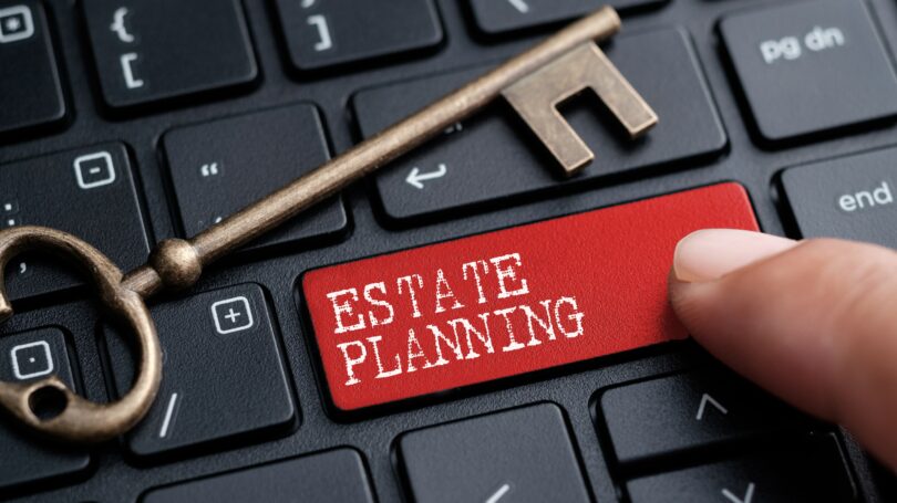 Estate Planning Keyboard Key Red Button