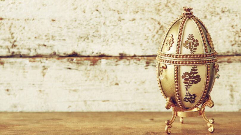 Faberge Egg Gold Rare Collectible