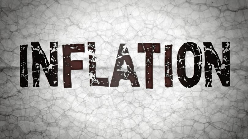 Inflation Letters Grey Cracked