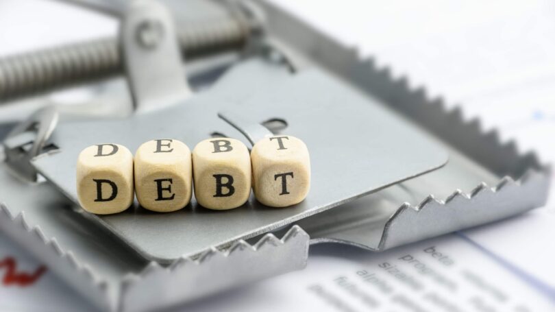 Debt Mouse Trap Dice Block Letters Money Crashers Debt Mouse Trap Dice Block Letters