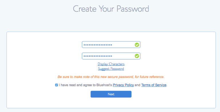 Password Step 2