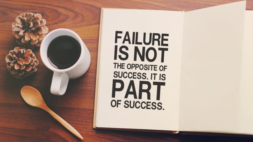 Failure Is Part Of Success Journal Book Coffee