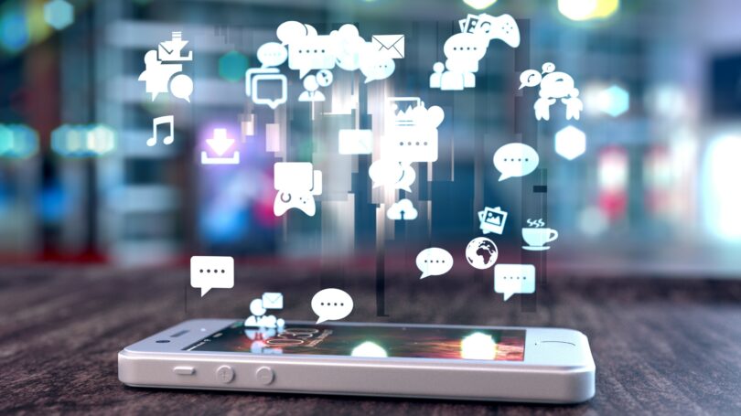 Cell Phone Social Media Texts Games Tweets Emojis Communication