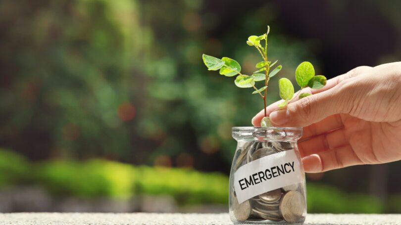 Emergency Fund Growing Saving Mason Jar Coins