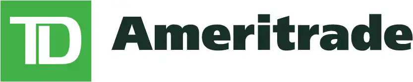 TD Ameritrade logo featuring a green square with white “TD” on the left and the word “Ameritrade” in bold black letters to the right.