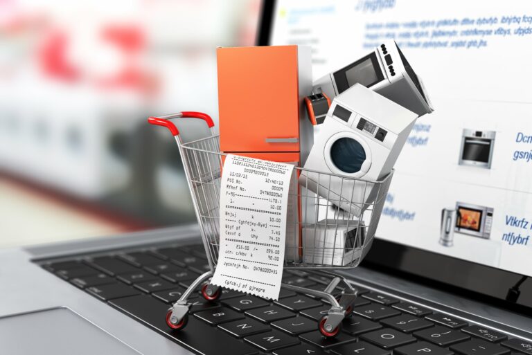 Large Home Appliances Check Out Receipt Shopping Cart Online