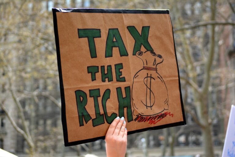 Tax The Rich Wealth Sign