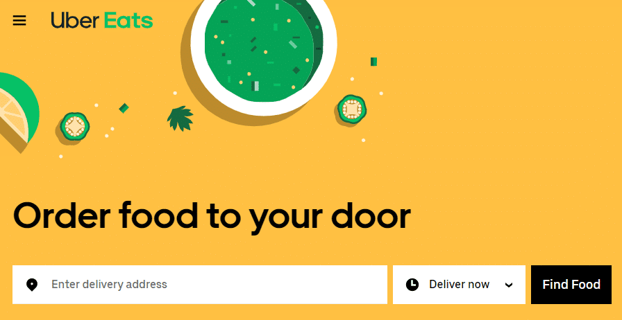 Get food delivered with Uber Eats