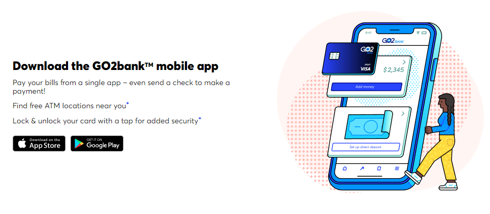 GO2bank mobile app