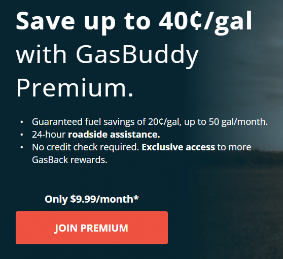 Gasbuddy Premium banner