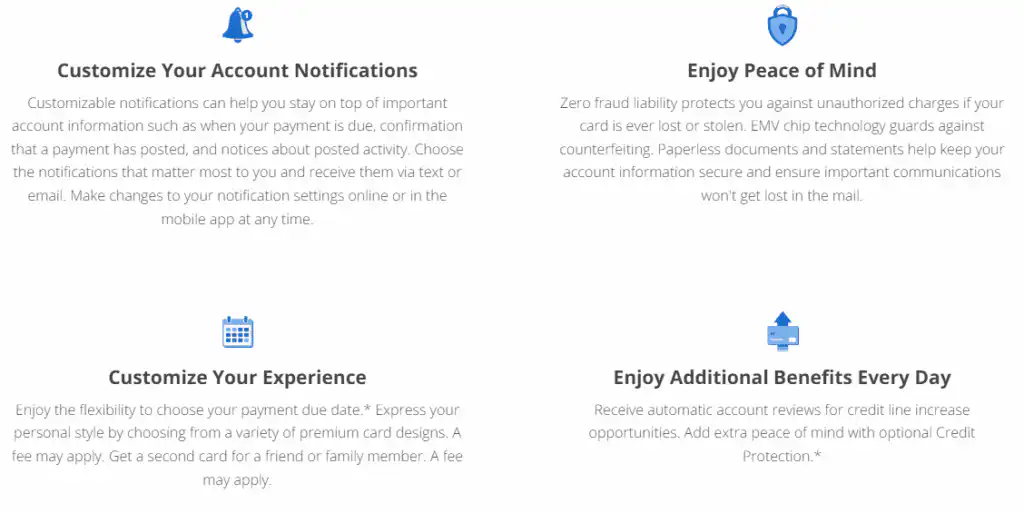 Credit One Platinum Rebuilding More Benefits