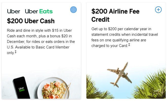Amex Platinum Uber Cash And Airline Fee Credit