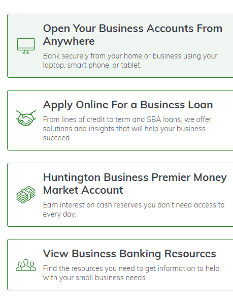 Huntington Bank Business Capabilities
