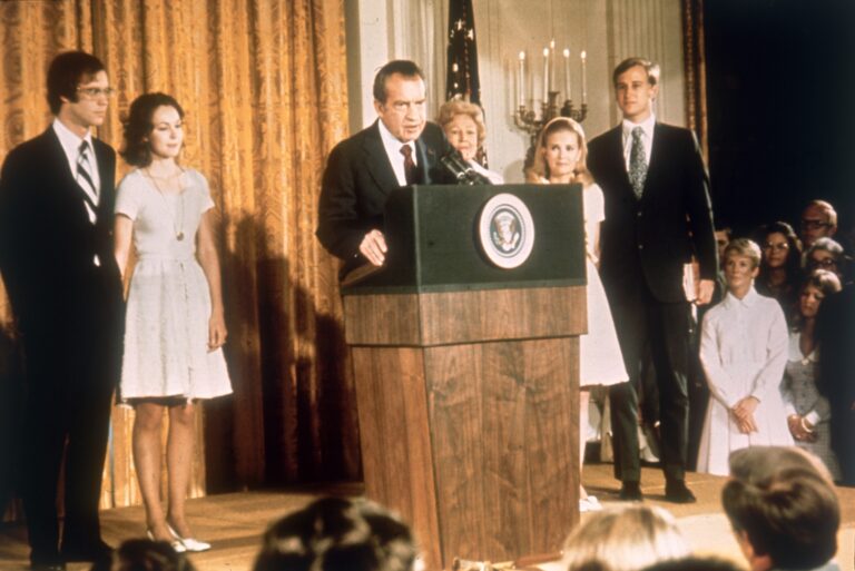 Richard Nixon Making Announcement