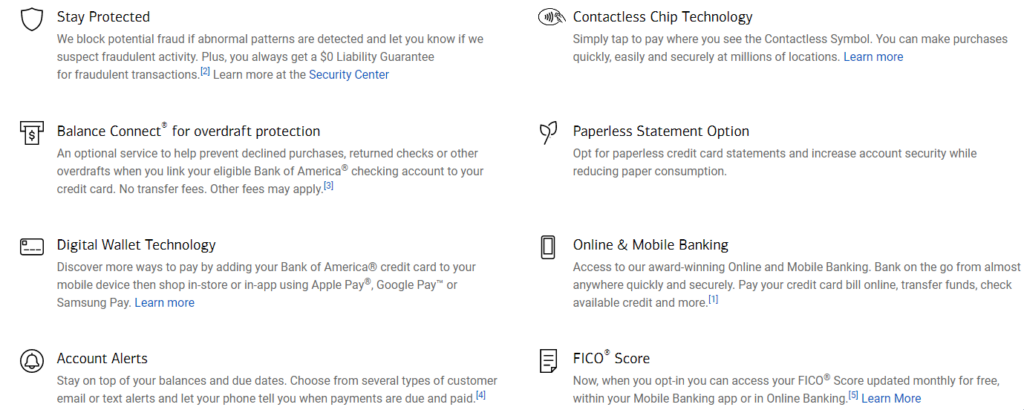 Bank Of America Customized Cash Security Features And Perks