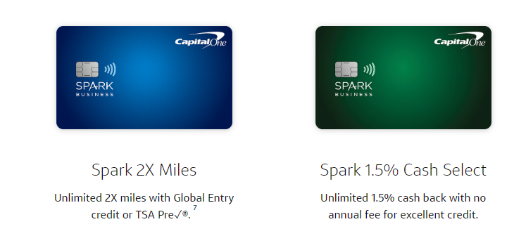 Capital One Spark Miles Select Other Options