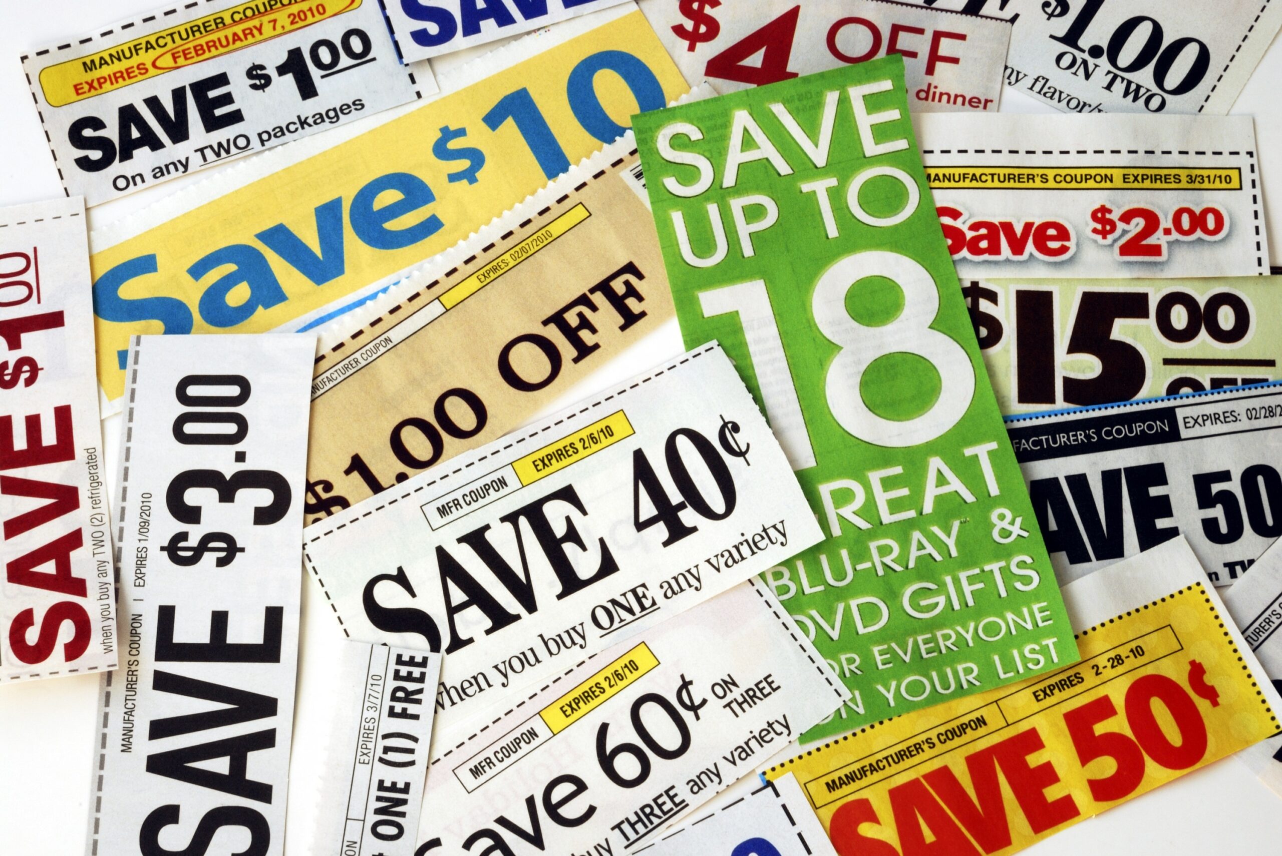 Economical grocery coupons