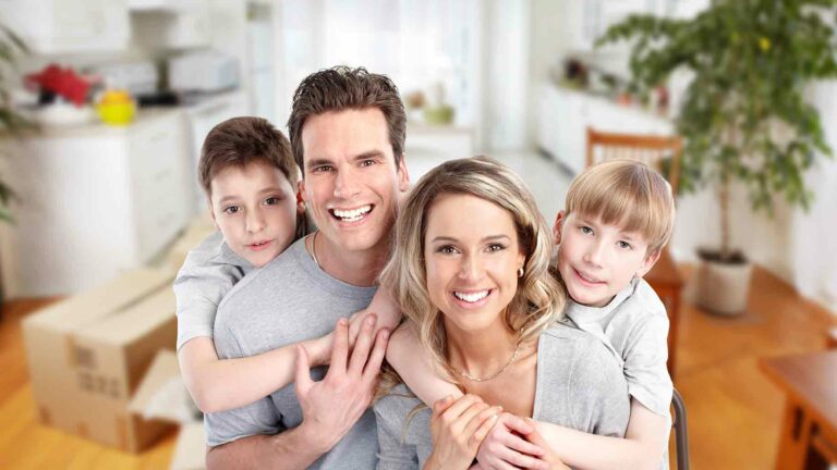 Featured Happy Family New House Real Estate